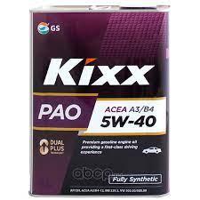 Масло моторное GS-OIL KIXX PAO 5W40 A3/B4 синтетика 4л фото 2