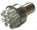 Лампа МАЯК светодиод 24V21 белый T25 12LED BA15S стоп габарит