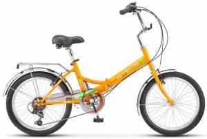 Велосипед, размер колеса 20", "Stels Pilot" 450 V, 6 скоростей, рама 13" оранжевый, складной