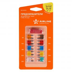 Предохранитель флажковый "AIRLINE" (мини) 5-30A (к-т 10шт.с щипцами)