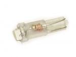 Лампа МАЯК светодиод 12V 1,2W (б/ц) с патроном синий T5 BAX 10S панель приборов