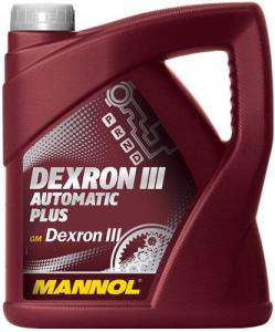 Масло трансмиссионное MANNOL AUTOMATIC ATF Dexron III АКПП 4л (8206)
