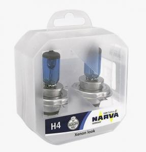 Лампа NARVA H4 12V 60/55W (P43t) (белый свет) RPW (п.уп 2шт)