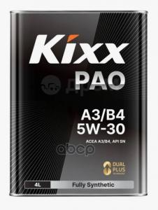 Масло моторное GS-OIL KIXX PAO 5W30 A3/B4 синтетика 4л
