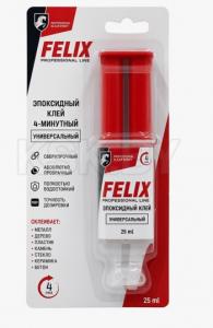 Клей эпоксидный FELIX универсальный (дв.шприц) 25мл